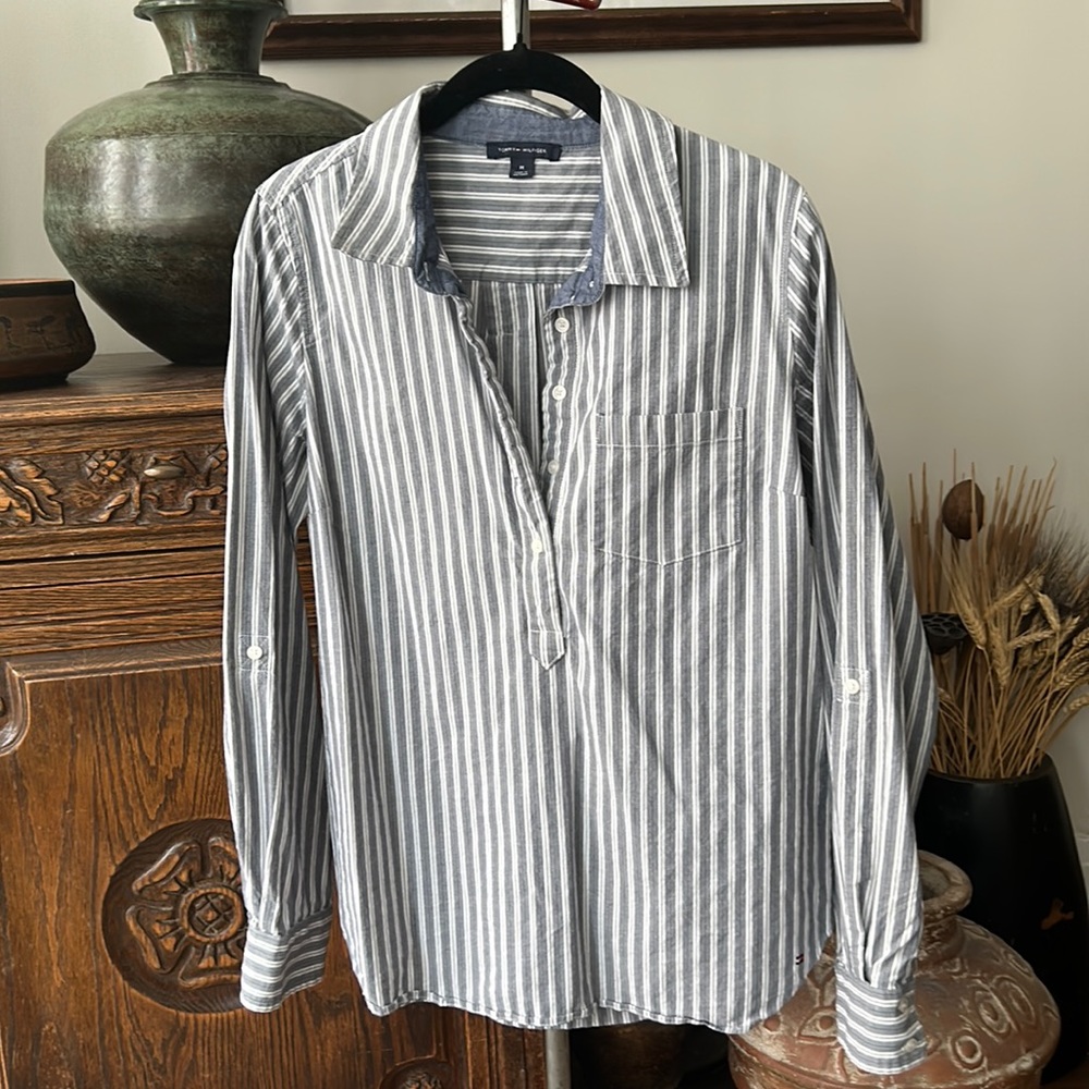 Tommy Hilfiger Striped Popover Shirt